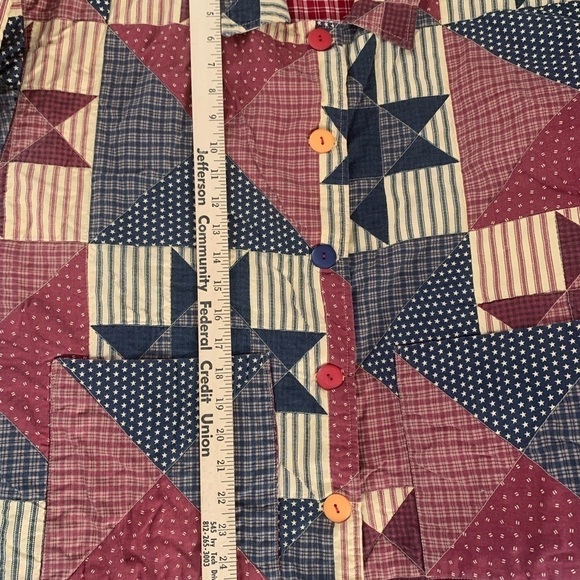 Homemade jacket, granny, core Americano, reversible size XL see measurements - Picture 14 of 14